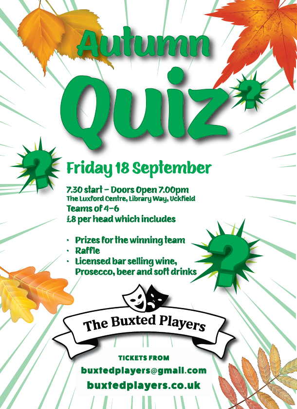 Quiz Night Flyer Autumn 2026